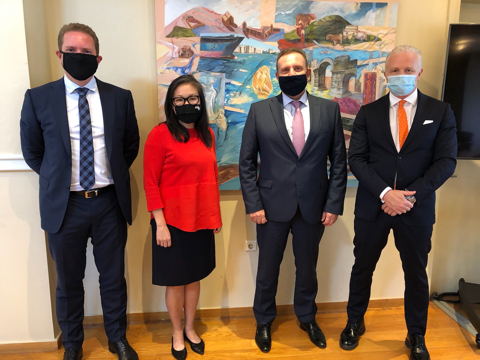 Visit of the new Consul General of USA at ThPA S.A.